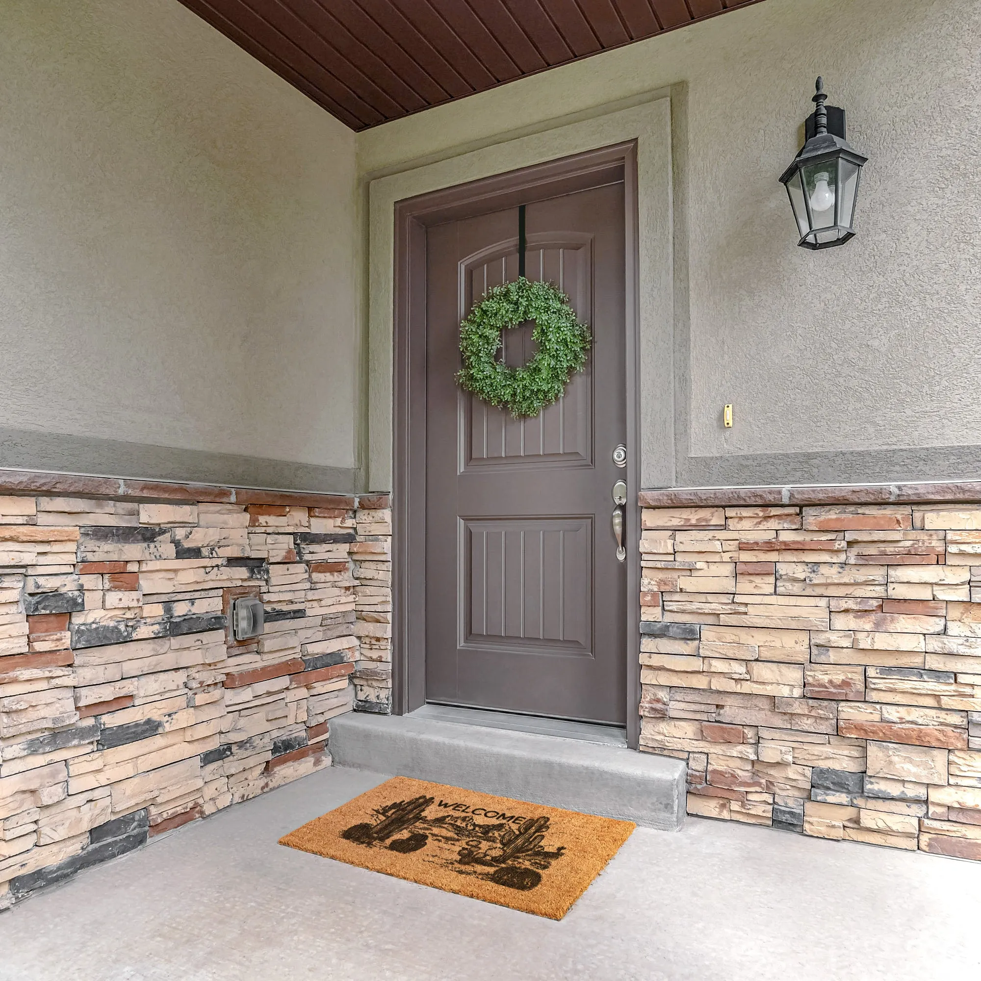 Door Mat Desert Scene Welcome Mat Outdoor Heavy Duty